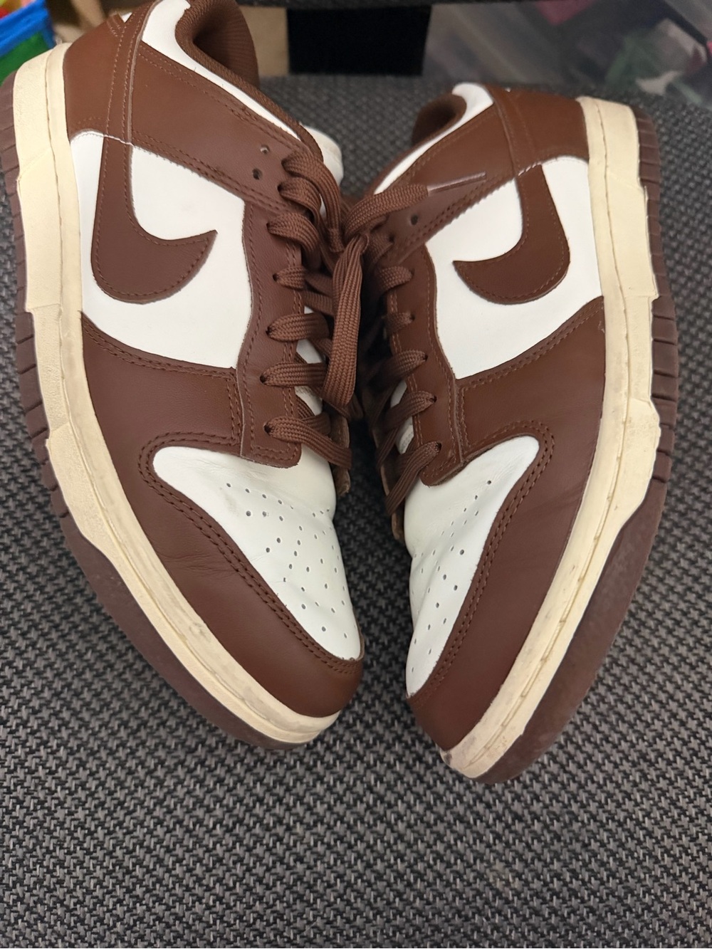 Nike Low-Top Sneakers in Brown and White